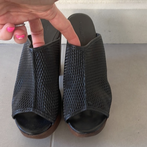 Black platform wedges Charles David - Picture 6 of 6